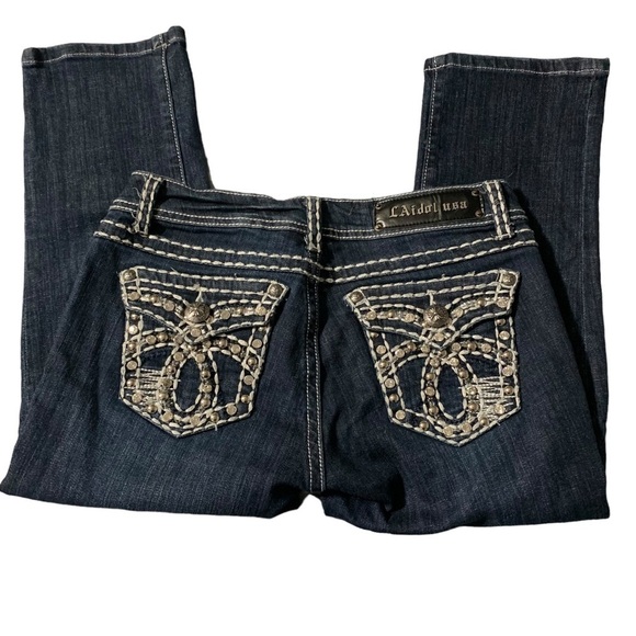 L.A. Idol USA size 7 capri jeans - Picture 1 of 5